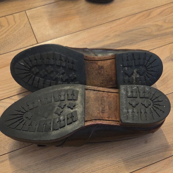 Nautica Rich Brown Leather Loafers with Tassels - Picture 3 of 6